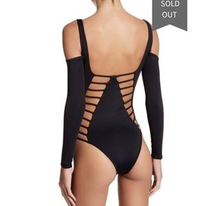L*Space Wildheart Cold Shoulder One Piece Swim OR bodysuit 8